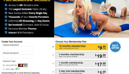 Brazzers.com discount – membership starting at $1 per 2 days